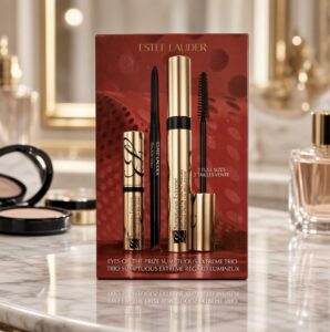 Estee Lauder Sumptuous Extreme Set on a dressing table