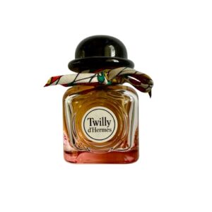 twilly d'hermes bootle of perfume with twilly scarf