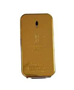 A bottle of 1 million aftershave by Paco Rabanne front view