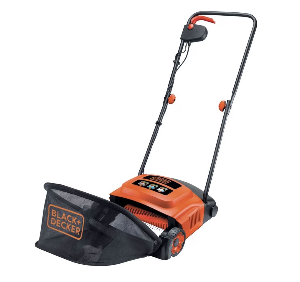 Black And Decker rake scarifier full view of the raker/scarifier