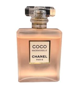 Chanel Mademoiselle Perfume front view of the bottle