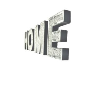 Mirrored Home Sign Letters side vew of the small home sign letters
