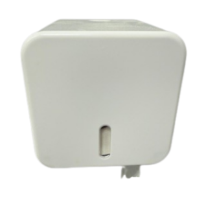 toilet roll holder white with toilet roll in