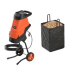 Maxlander Shredder Mulcher Chipper and basket full of leaves