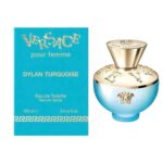 Bottle of Versace dylan turquoise perfume